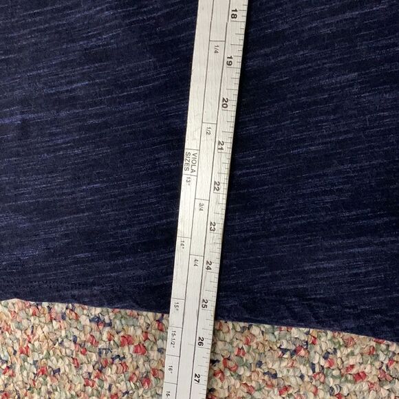 Athleta Blue Space Dyed Long Sleeve Scoop Neck Athletic Tunic Top Size S-Tall - Picture 10 of 10